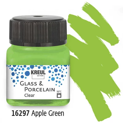 Vopsea sticlă și porțelan, Kreul, Clear - 97 mar verde