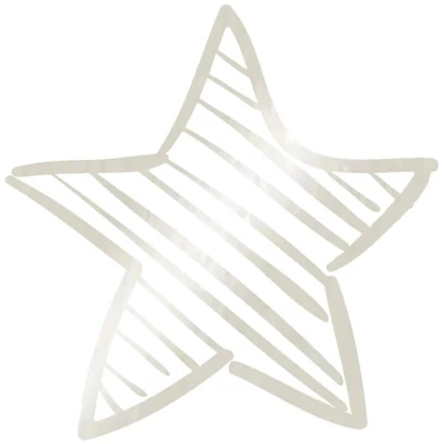Porcelánfilc, HobbyLine Metallic - kontúr ezüst, 16425