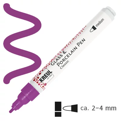 Marker pentru sticlă și porțelan, Kreul Classic - 64 violet