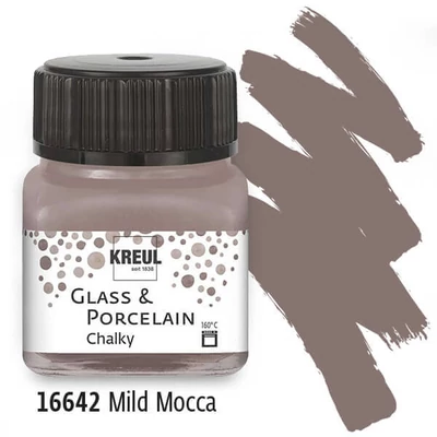 Vopsea sticlă și porțelan, Kreul, Chalky - 42 mokka