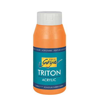 Kreul Solo Goya Triton vopsea acrilică, 750 ml - 02, genuine deep orange