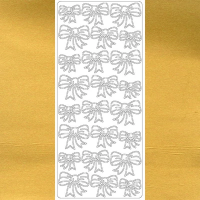Autocolant de contur - fundă mare, auriu, 1777