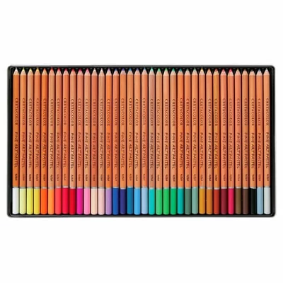 Set creioane pastel Cretacolor Fine Art Pastel - 36 buc, cutie metalică