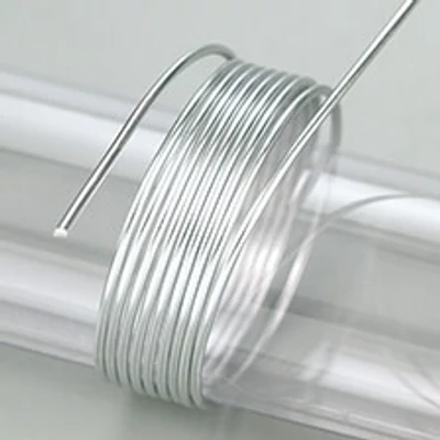 Sârmă de aluminiu, 2 mm, 5 m - argintiu