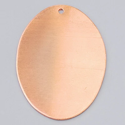 Bază pandativ email din cupru- ovală, 41x31 mm