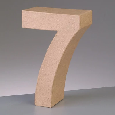 Număr de hârtie machetă - 7, 10 cm