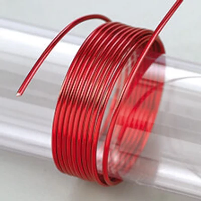 Sârmă de aluminiu, 2 mm, 5 m - roșu