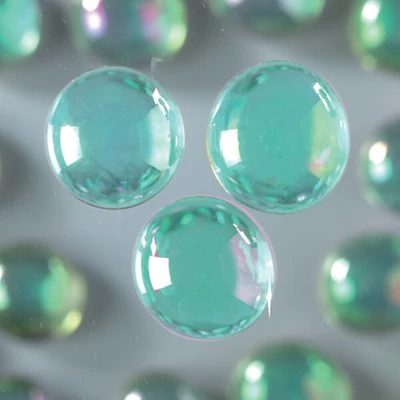 Pietricele de sticlă, 18-20 mm, 100 g - irizate, turcoaz