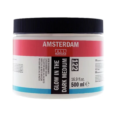 Talens Amsterdam 122 efect medium - 500 ml, strălucește în întuneric