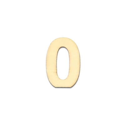 Număr de lemn, 40x2 mm - 0