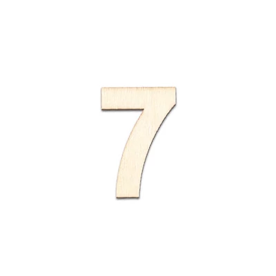 Număr de lemn, 40x2 mm - 7