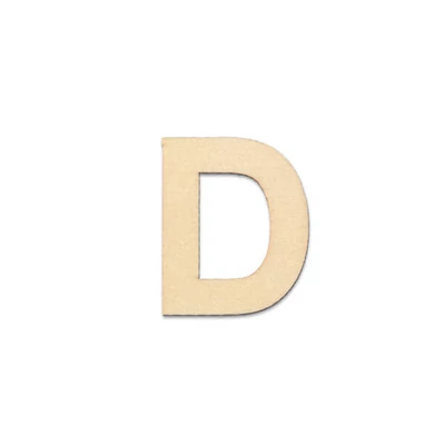 Literă din lemn , 40x2 mm - D