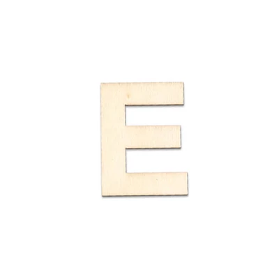 Literă din lemn, 40x2 mm - E