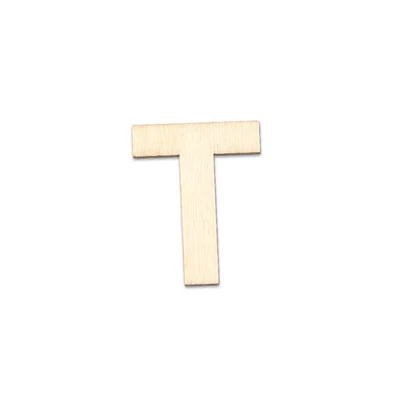 Literă din lemn , 40x2 mm - T