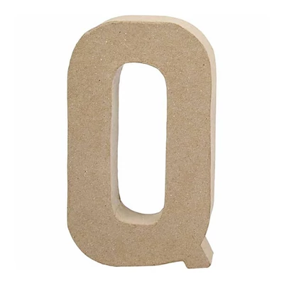 Literă din  hârtie mache - Q, 20,5 cm