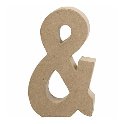 Semn de punctuație din  hârtie mache - &amp;, 20,5 cm