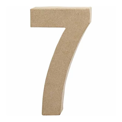 Număr de hârtie machetă - 7, 20,5 cm