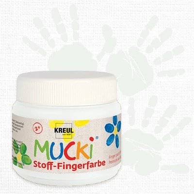 Ujjfesték textilre, Mucki, 150 ml - fehér