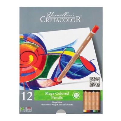 Set creioane colorate Cretacolor MegaColor - 12 buc
