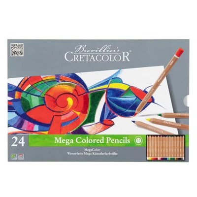 Set creioane colorate Cretacolor MegaColor - 24 buc
