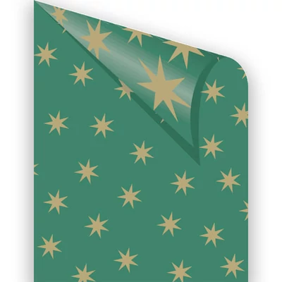 Carton foto, 50x70 cm - stele aurii, verde