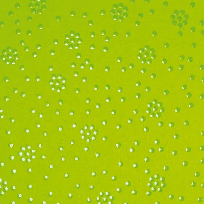 Carton foto, A4 - lăcuit  floral, verde lamaie