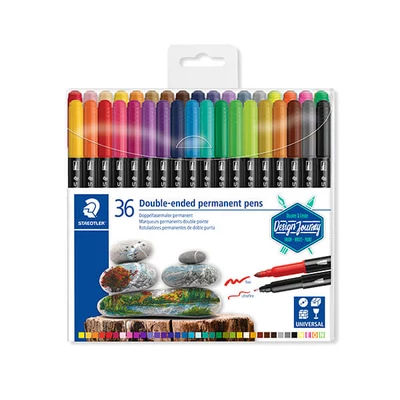Marker cu alcool în set, Staedtler, Design Journey, cu două vârfuri - 36 buc
