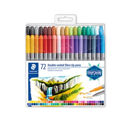 Marker în set, Staedtler, Design Journey, cu două vârfuri - 72 buc