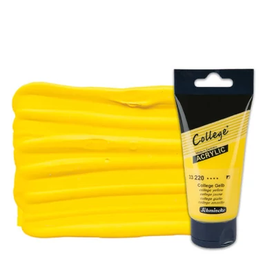 Schmincke College vopsea acrilică, 75 ml - 220, college yellow
