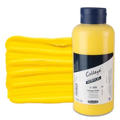 Schmincke College vopsea acrilică, 750 ml - 220, college yellow