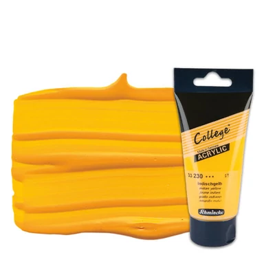 Schmincke College vopsea acrilică, 75 ml - 230, indian yellow