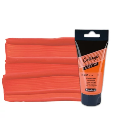 Schmincke College vopsea acrilică, 75 ml - 250, red orange
