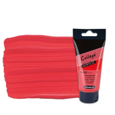Schmincke College vopsea acrilică, 75 ml - 300, vermillon red