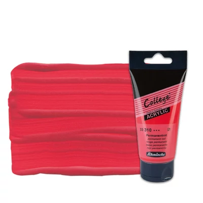 Schmincke College vopsea acrilică, 75 ml - 310, permanent red