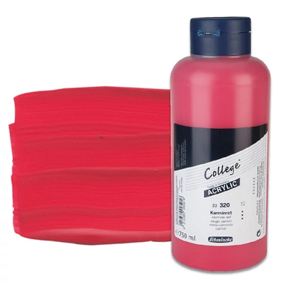 Schmincke College vopsea acrilică, 750 ml - 320, carmine red