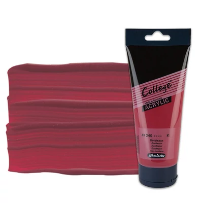 Schmincke College vopsea acrilică, 200 ml - 340, bordeaux