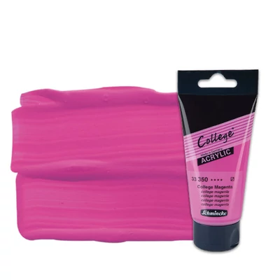 Schmincke College vopsea acrilică, 75 ml - 350, college magenta