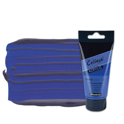 Schmincke College vopsea acrilică, 75 ml - 410, ultramarine blue
