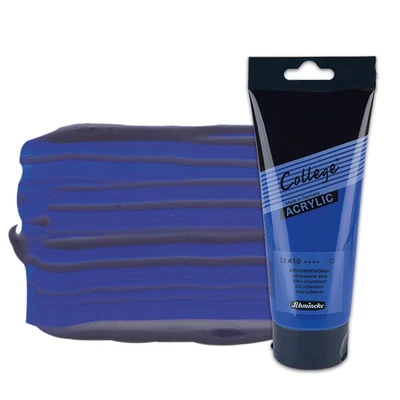 Schmincke College vopsea acrilică, 200 ml - 410, ultramarine blue