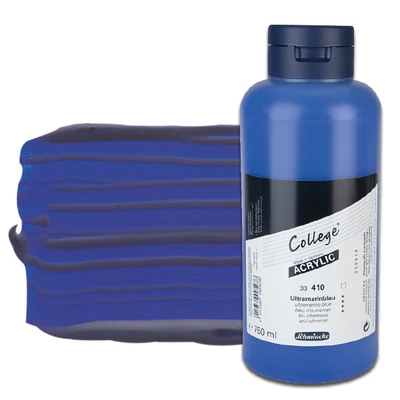 Schmincke College vopsea acrilică, 750 ml - 410, ultramarine blue
