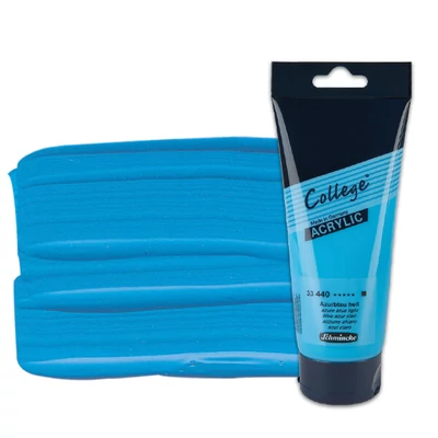Schmincke College vopsea acrilică, 200 ml - 440, azure blue light