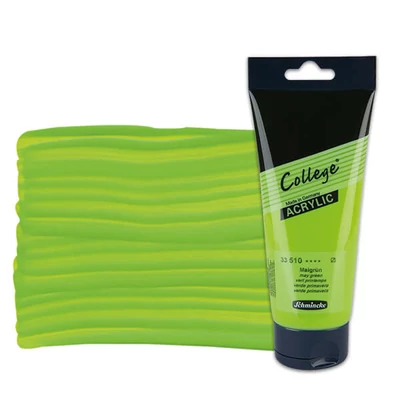 Schmincke College vopsea acrilică, 200 ml - 510, may green