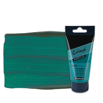 Schmincke College vopsea acrilică, 75 ml - 530, emerald green