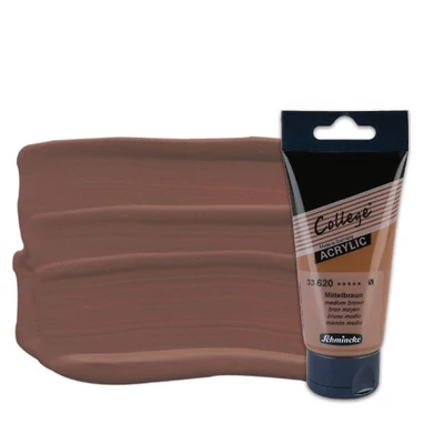 Schmincke College vopsea acrilică, 75 ml - 620, medium brown
