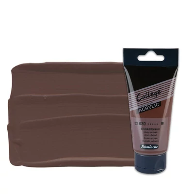 Schmincke College vopsea acrilică, 75 ml - 630, deep brown