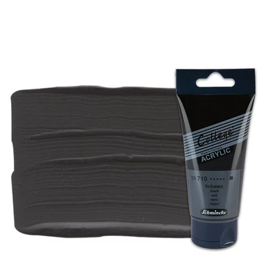 Schmincke College vopsea acrilică, 75 ml - 710, black