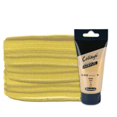 Schmincke College vopsea acrilică, 75 ml - 810, gold