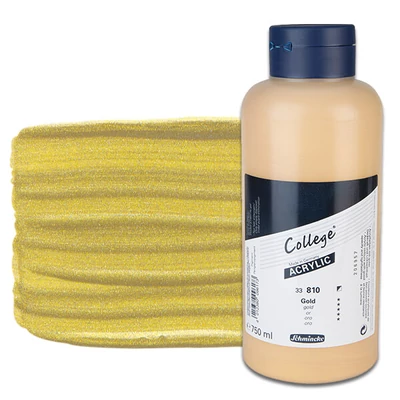 Schmincke College vopsea acrilică, 750 ml - 810, gold