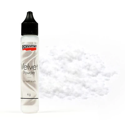 Pudră cu efect catifea, 30 ml - alb, 4 g