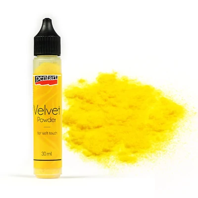Pudră cu efect catifea, 30 ml - galben citrin, 4 g